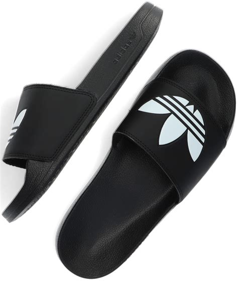 zwarte adidas badslippers|adidas bad slippers.